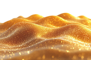 Aufkleber - Golden glitter waves shimmering with sparkle, ideal for backgrounds and creative designs.