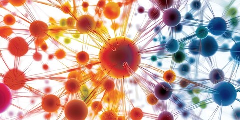 Poster - A vibrant mind map unfolds, its central hub a pulsating qubit.  Rays of interconnected qubits branch out, each representing entangled pairs of information, forming the in