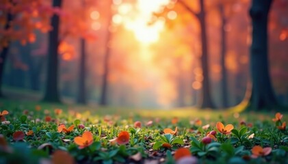 Abstract blurred nature scene, perfect for website backdrop, organic, seamless