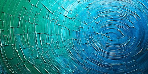 Poster - A canvas of swirling blues and greens, where lines of code dance and connect in a digital symphony, a glimpse into the heart of modern technology s power.