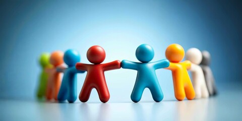 Fototapete - A team of leaders, united in purpose, dissected strategic partnership goals, corporate alliance, professional networking potential, and the intricate dance of synergy, ai