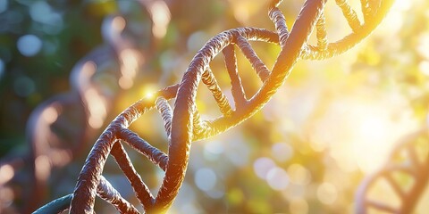 Poster - A double helix, a spiral staircase of life s blueprints, composed of adenine, thymine, guanine, and cytosine, intricately intertwined, carrying the genetic code of all li
