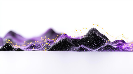 abstract network with random programming code, web and software development concept, futuristic technology, digital connectivity, cyber space 3d render