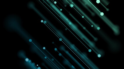 Aufkleber - Glowing blue abstract futuristic hi-tech background