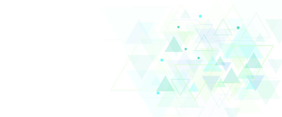 Poster - Abstract colorful triangle geometric background