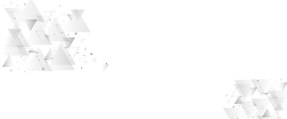 Aufkleber - Abstract grey triangle geometric background.