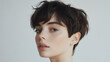 © Alexar_JavaCreator - Trendy hair styles for everyday life captured in a minimalist studio environment celebrating modern lifestyle choices