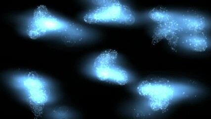 abstract splash fluid in blue hue