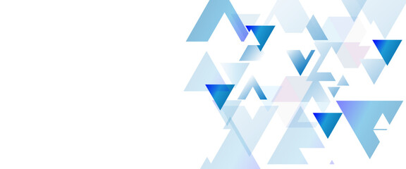 Aufkleber - Abstract blue triangle modern template for business or technology presentation, Abstract blue triangle background.