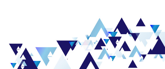 Aufkleber - Abstract blue triangle modern template for business or technology presentation