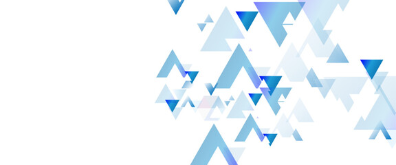 Aufkleber - Abstract blue triangle modern template for business or technology presentation