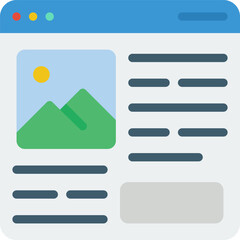 layout Illustration on a white background