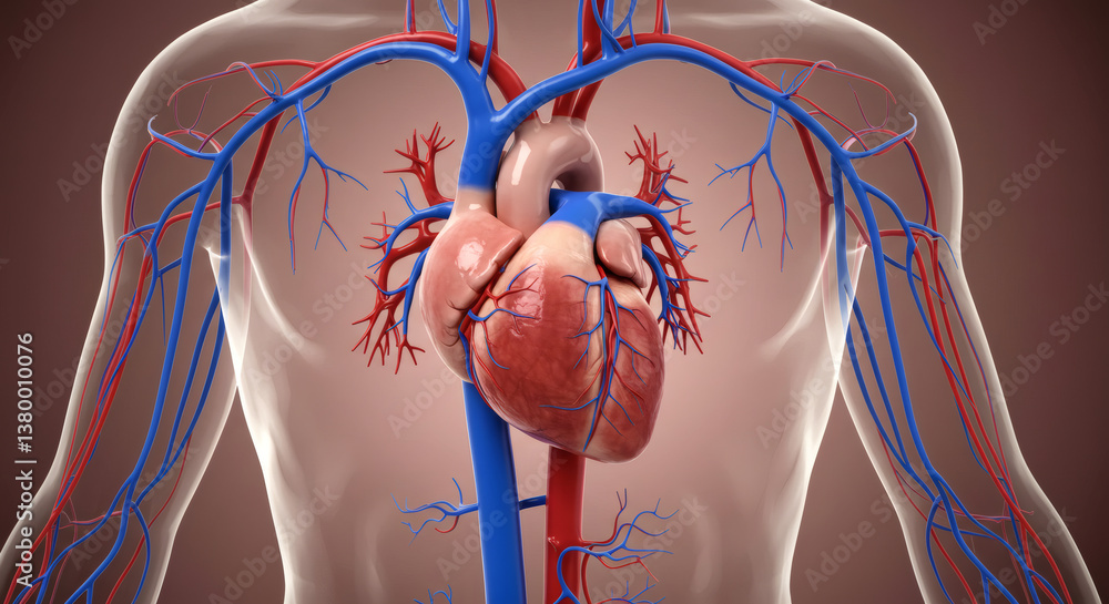 Human Cardiovascular System Anatomy of the Heart and Blood Vessels ...