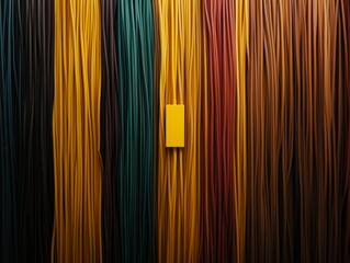 Leinwandbilder - A network switch sits centrally in a well-organized arrangement of cables