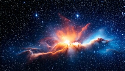 Wall Mural - nebula in deep space with stars