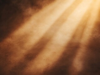 Fototapete - Sunbeams spread dramatically across the horizon in a soft sepia tone, enhancing the nostalgic feel and providing a spacious area for text or concepts
