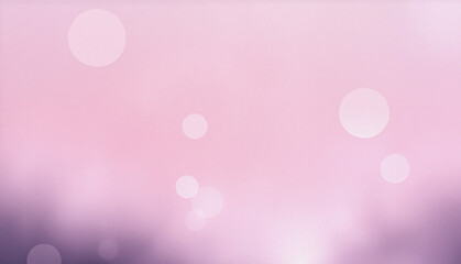 Wall Mural - soft pink and purple gradient backdrop with blurred bokeh circles creates a dreamy, gentle, and ethe