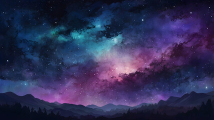 northern lights in space