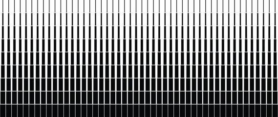 Wall Mural - abstract black and white blend line art background vector. wallpaper design with wavy line in motion