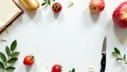 Wall Mural - crisp, unblemished white surface ideal for showcasing items, items, simple