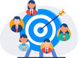 © Heena_Rajput - Target audience customer analysis for marketing and advertising