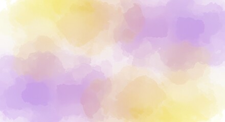 Wall Mural - pastel watercolor wash background - soft pastel yellow and purple watercolor wash background ideal f