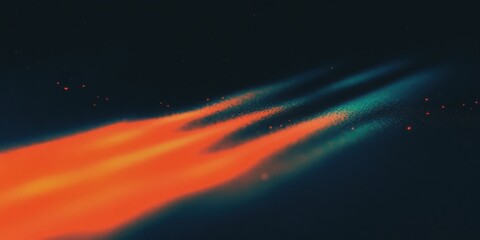Wall Mural - abstract cosmic motion with vibrant streaks and dark background