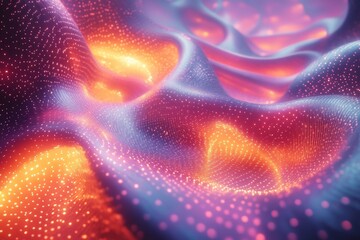 Wall Mural - abstract glowing digital design