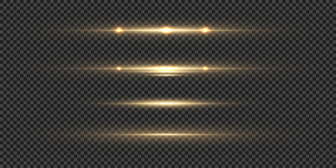 Wall Mural - yellow light and fast moving stripes on a black background.