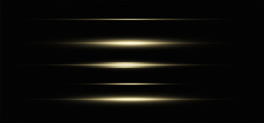 Wall Mural - yellow light and fast moving stripes on a black background.