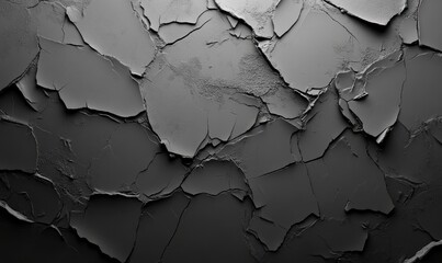 Poster - Detailed Dark Gray Abstract Texture with Intricate Patterns and Shadowing Creates a Modern Grunge Background for Design Elements