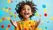 © novitasary - Joyful Child Amidst Colorful Confetti