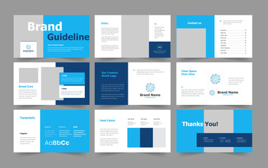 Naklejka na meble brand guidelines presentation and  brand guideline slide design 