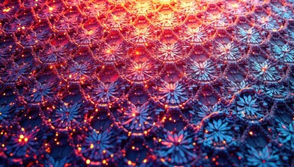 Geometric lace motif, repetitive diamond design , symmetry, modern, black