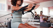 © peopleimages.com - Exercise, pilates and reformer with hands of woman in class for improvement, training or workout routine. Concentration, fitness and resistance with person on machine in studio for performance