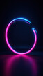 © Tameem - A futuristic-looking ring with neon lights.