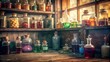 © Danicha - Vintage Pharmacy Bottles & Jars: Retro Medical Still Life