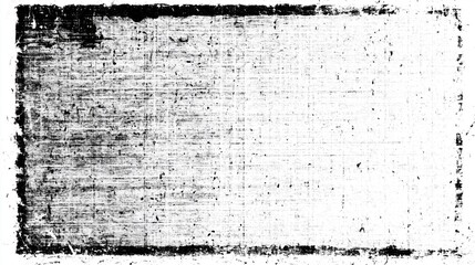 Poster - Black and white vintage paper texture with heavy grain, noise, and distressed grunge effect on clean white background. Abstract vector illustration for retro design projects, aged document concepts, a