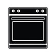 © Design planet1001 - Oven vector Silhouette isolated on a white background.