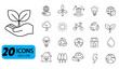 © a-mine - Set of 20 Sustainability and Ecology Icons, Outline Style, 256x256 Pixels