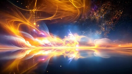 Wall Mural - Cosmic Dreamscape A Journey Through the Celestial River of Light