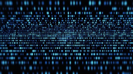 Blue and black binary code background