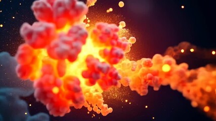 Wall Mural - fiery fumes a captivating display of ethereal combustion and glowing embers