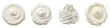 © MDNANNU - Four Textures of Smooth Creamy White Cream.