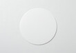 © Md - White circle shape mockup on white background for product display or graphic design project template 3d