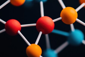 Poster - Quantum Connectivity Visualization Innovative Network Mapping with Bold Molecular Geometry - Next-Gen Digital Transformation and Strategic Engagement Design