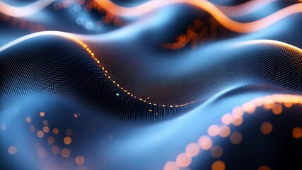 Wall Mural - abstract waves: a visually stunning digital artwork of undulating waves of light and color, featurin