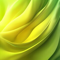 Aufkleber - Abstract Green and Yellow Waves: A Textured Gradient of Organic Flow and Peaceful Harmony