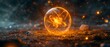 © amirfaoezan - Glowing Orb Energy Ball on Ground with Abstract Particle Effect