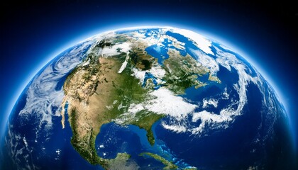 earth from space north america